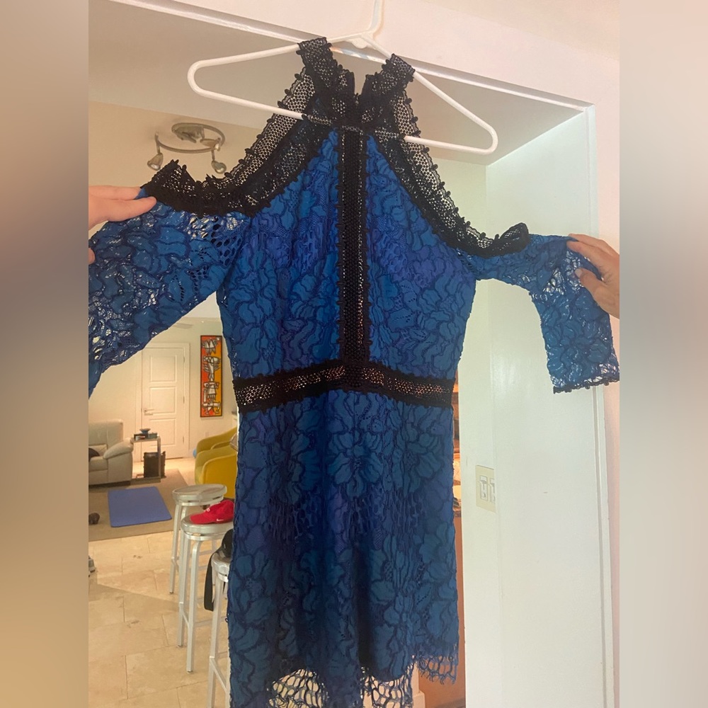 Black and blue Alexis romper